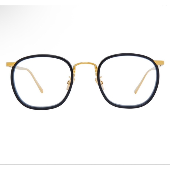 Unisex Linda Farrow Optical Glasses Black/Gold One Size LFL562 optical - Picture 3 of 14